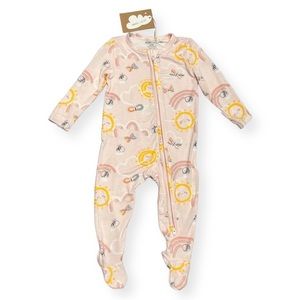 Angel Dear Footie Inky Bees Size 6-9 Months NWT